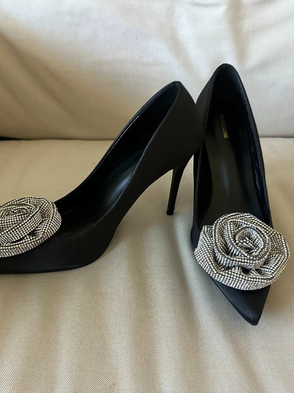 Black Heels with Embellishment
